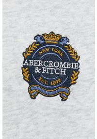 Abercrombie & Fitch bluza męska kolor szary melanżowa. Kolor: szary. Wzór: melanż #3