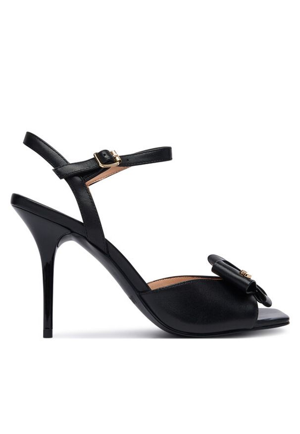 Love Moschino - LOVE MOSCHINO Sandały JA16069G0OIE0000 Czarny. Kolor: czarny. Materiał: skóra