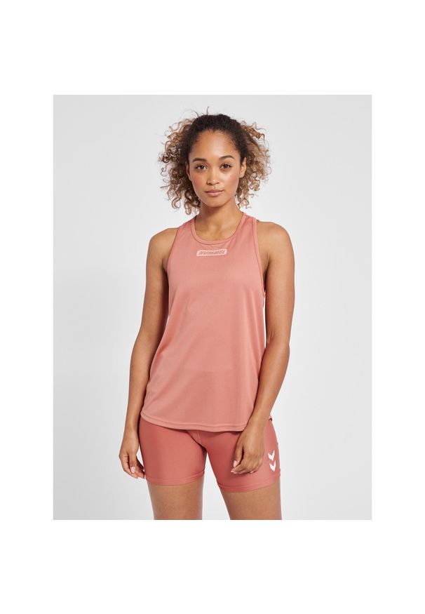 Damski tank top Hummel TE Tola. Kolor: wielokolorowy, fioletowy, czerwony. Sport: fitness