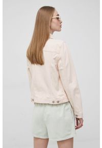 Levi's® - Levi's kurtka jeansowa damska kolor różowy przejściowa. Okazja: na spotkanie biznesowe, na co dzień. Kolor: różowy. Materiał: jeans. Styl: biznesowy, casual #3