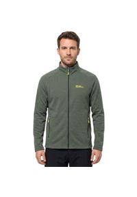 Bluza turystyczna męska Jack Wolfskin Jamari. Kolor: zielony. Materiał: poliester. Sport: turystyka piesza #1
