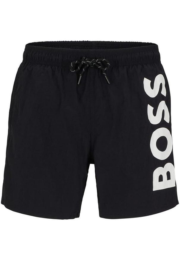 HUGO BOSS - Hugo Boss Spodenki Kąpielowe Męskie Octopus Czarne L. Kolor: czarny. Materiał: materiał