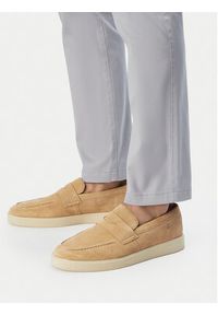 Clarks Półbuty Lockford Easy 26186190 Beżowy. Kolor: beżowy. Materiał: zamsz, skóra #4