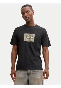 Jack & Jones T-Shirt Jjrain Tee Ss Crew Neck 12288097 Czarny Regular Fit. Kolor: czarny. Materiał: bawełna #1