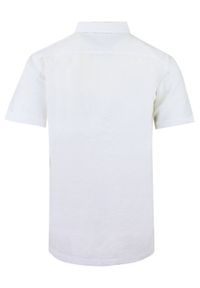 Weekendowa Koszula Męska z Kory Bawełnianej - Brave Soul - Biała. Kolor: biały. Materiał: bawełna. Styl: sportowy #3