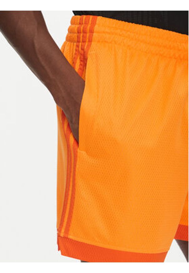 Adidas - adidas Szorty sportowe Mock Eyelet JP1103 Żółty Regular Fit. Kolor: żółty. Materiał: syntetyk. Styl: sportowy