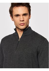 Selected Homme Sweter Berg 16074687 Szary Regular Fit. Kolor: szary. Materiał: bawełna