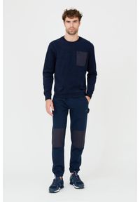 Aeronautica Militare - AERONAUTICA MILITARE Granatowy męski bawełniany longsleeve. Kolor: niebieski. Materiał: bawełna. Długość rękawa: długi rękaw #4