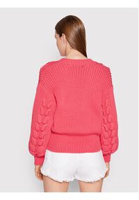 IRO Sweter Arwy AQ240 Różowy Relaxed Fit. Kolor: różowy. Materiał: bawełna, syntetyk #4