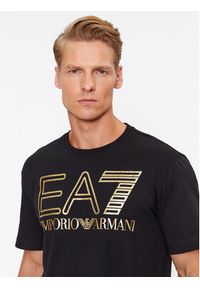 EA7 Emporio Armani T-Shirt 6RPT03 PJFFZ 0208 Czarny Regular Fit. Kolor: czarny. Materiał: bawełna