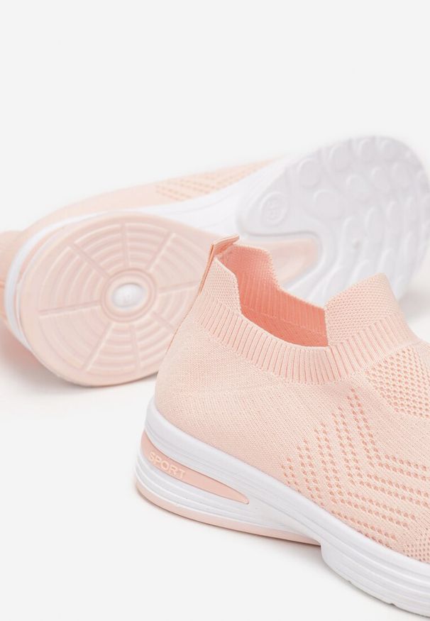 Born2be - Różowe Płaskie Buty Sportowe z Elastyczną Cholewką przed Kostkę Atale. Wysokość cholewki: przed kostkę. Zapięcie: bez zapięcia. Kolor: różowy. Szerokość cholewki: normalna. Sezon: lato, wiosna