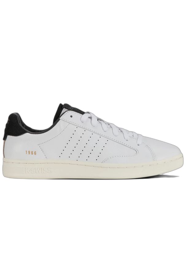 Trenerzy K-Swiss Lozan Klub. Kolor: czarny, biały, wielokolorowy. Materiał: skóra. Szerokość cholewki: normalna. Sport: tenis