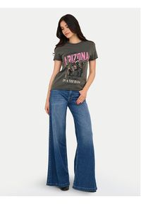 only - ONLY T-Shirt Lucy 15215721 Szary Regular Fit. Kolor: szary. Materiał: bawełna #4