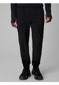 4f - 4F Spodnie trekkingowe szybkoschnące męskie - czarne M. Kolor: czarny. Materiał: tkanina, materiał. Długość: długie. Sport: turystyka piesza #2