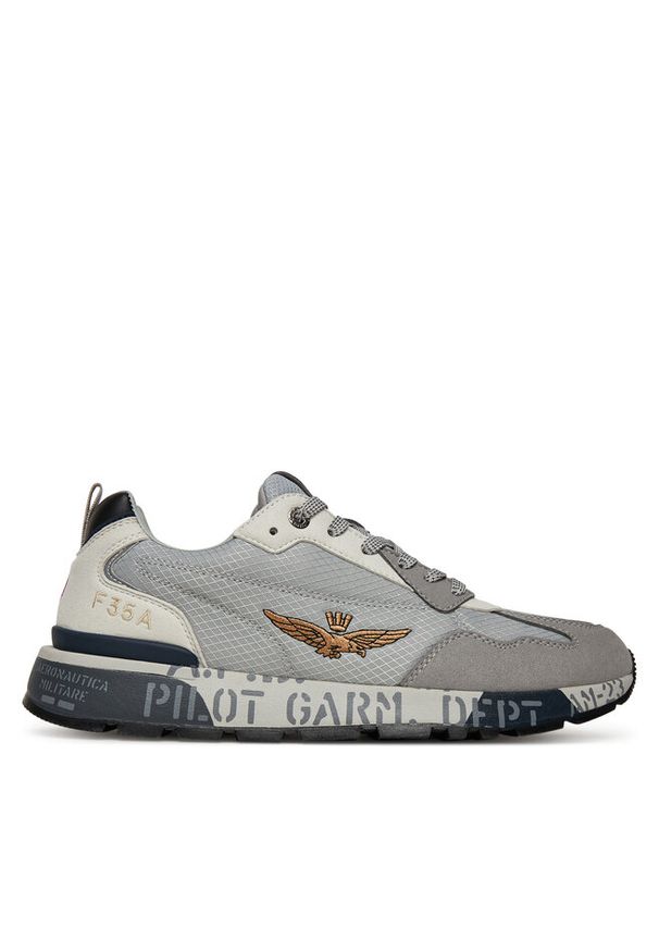 Sneakersy Aeronautica Militare. Kolor: szary