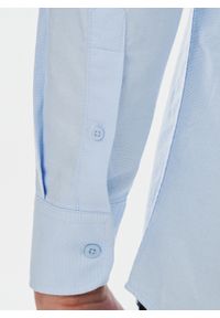 Pako Lorente - PAKO LORENTE – Niebieska bawełniana koszula męska. Kolor: niebieski, biały. Materiał: bawełna. Długość rękawa: długi rękaw. Długość: długie. Styl: elegancki #6