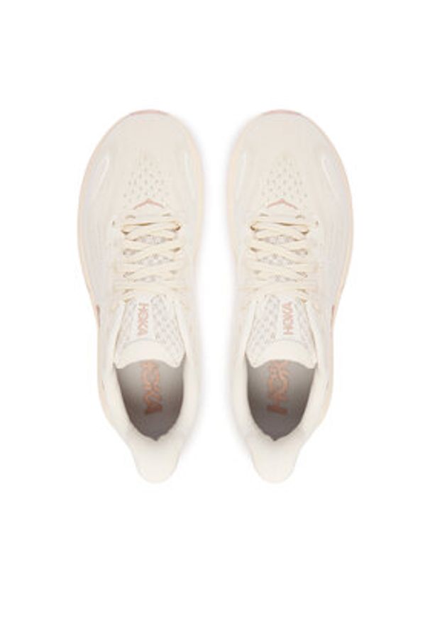 HOKA - Hoka Buty do biegania Clifton 10 1162031 Écru. Kolor: kremowy. Materiał: materiał