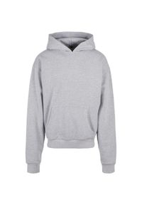 BUILD YOUR BRAND - Bawełniana Bluza Z Kapturem Dla Dorosłych Unisex Ultra Heavyweight Boxy Hoodie. Typ kołnierza: kaptur. Kolor: szary. Materiał: bawełna