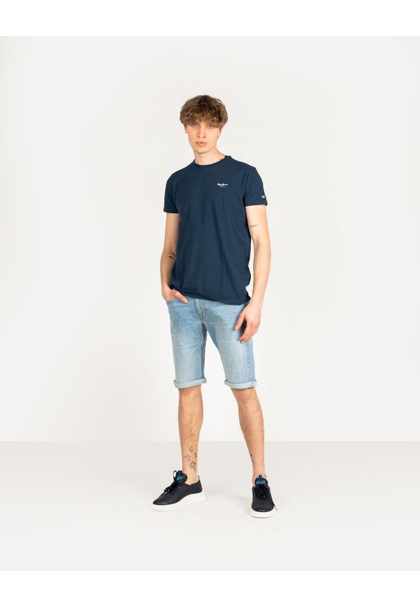 Pepe Jeans Szorty "Cash". Materiał: bawełna. Wzór: aplikacja