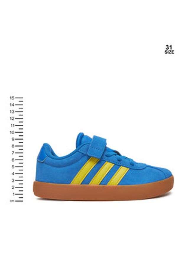 Adidas - adidas Sneakersy VL Court 3.0 JH6313 Niebieski. Kolor: niebieski. Materiał: skóra, zamsz