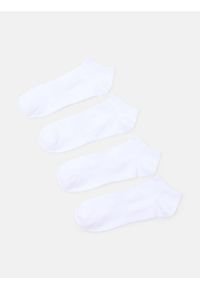 Sinsay - Skarpetki z bawełną 4 pack - biały. Kolor: biały. Materiał: bawełna #1