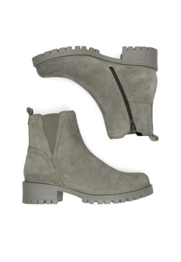 Lasocki Botki CEO-WI16-D-466-02 Szary. Kolor: szary. Materiał: zamsz, skóra