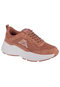Kappa - Buty sportowe Sneakersy damskie, Askja. Kolor: różowy, brązowy. Materiał: guma, materiał, syntetyk, tkanina. Sport: turystyka piesza #1