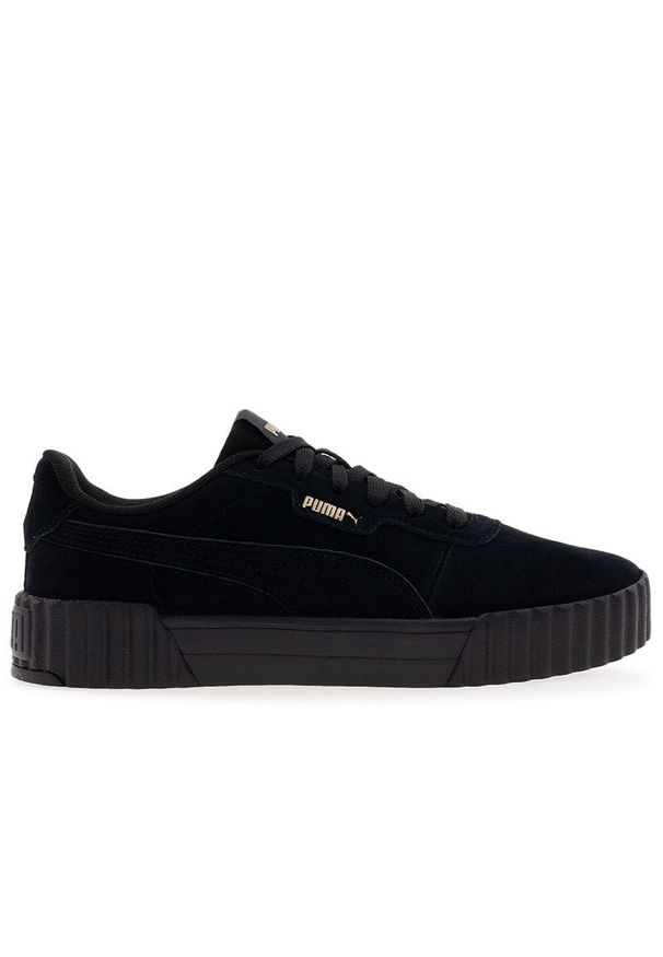 Buty damskie Puma Carina 3.0 40072101 - czarne. Okazja: na co dzień. Kolor: czarny. Materiał: skóra, zamsz, guma. Szerokość cholewki: normalna