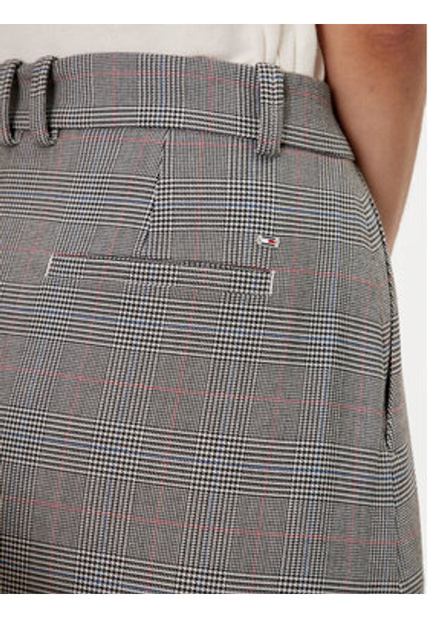 TOMMY HILFIGER - Tommy Hilfiger Spódnica trapezowa WW0WW42249 Szary Regular Fit. Kolor: szary. Materiał: wiskoza, syntetyk