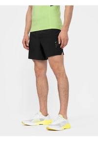 4f - Spodenki do biegania szybkoschnące męskie. Kolor: czarny. Materiał: materiał, włókno, guma. Sport: fitness #2