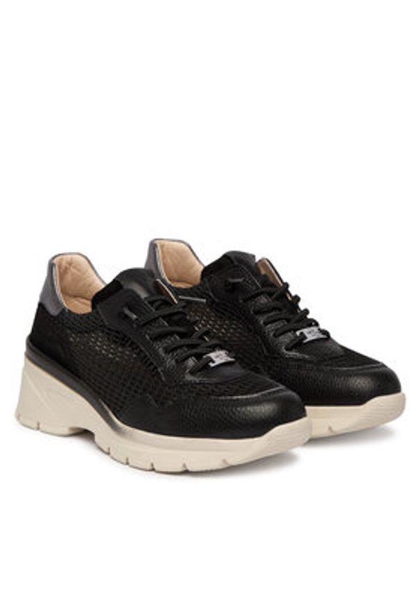 Hispanitas Sneakersy HV264712 C002 Czarny. Kolor: czarny. Materiał: materiał