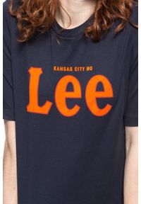 Lee - LEE T SHIRT DAMSKI TEE MIDNIGHT NAVY L43RAIMA #4