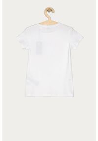 Guess - T-shirt dziecięcy 116-175 cm. Okazja: na co dzień. Kolor: biały. Materiał: bawełna, dzianina, elastan. Wzór: aplikacja. Styl: casual #2