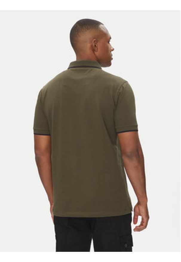 Aeronautica Militare Polo 251PO1308P82 Khaki Regular Fit. Typ kołnierza: polo. Kolor: brązowy. Materiał: bawełna