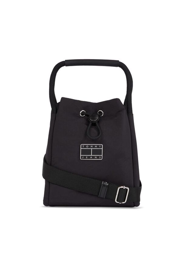 Tommy Jeans Torebka Tjw Summer Festival Bucket Bag AW0AW14963 Czarny. Kolor: czarny