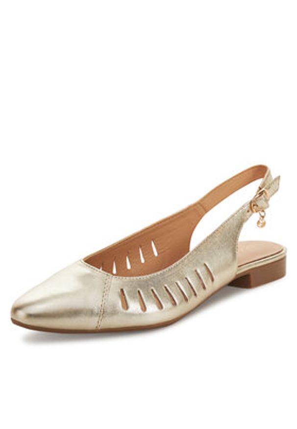 Lasocki Baleriny RST-KOLETTA-15 Złoty. Kolor: złoty. Materiał: skóra