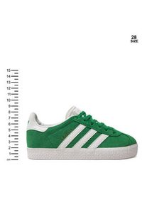 Adidas - adidas Sneakersy Gazelle IH9910 Zielony. Kolor: zielony. Materiał: skóra, zamsz. Model: Adidas Gazelle