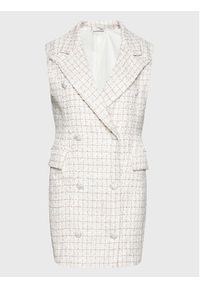 Glamorous Sukienka dzianinowa CK6798 Biały Regular Fit. Kolor: biały. Materiał: syntetyk #6