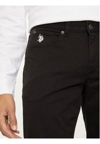 U.S. Polo Assn. Spodnie materiałowe MUP3385 Czarny Slim Fit. Kolor: czarny. Materiał: bawełna