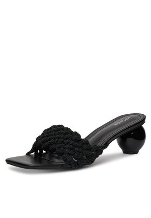 DeeZee Klapki LB1299 Czarny. Kolor: czarny. Materiał: materiał