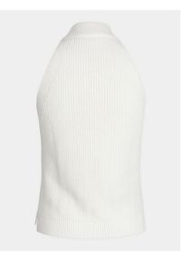 JJXX Bluzka Zitta 12226992 Biały Slim Fit. Kolor: biały. Materiał: bawełna