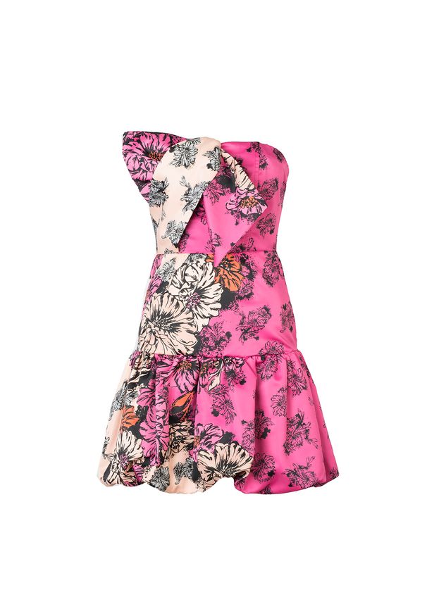 Sukienka Pinko mini, z kokardą, z nadrukiem, dopasowana
