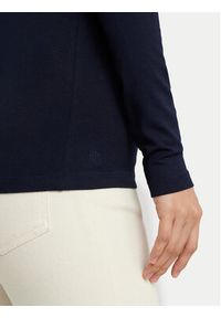 Lauren Ralph Lauren - LAUREN RALPH LAUREN Golf 200675597007 Granatowy Slim Fit. Typ kołnierza: golf. Kolor: niebieski. Materiał: wiskoza #4