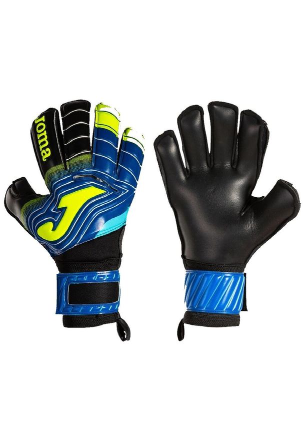Rękawice bramkarskie piłkarskie treningowe Joma Brave. Kolor: czarny, wielokolorowy. Materiał: elastan, poliester, nylon. Sport: piłka nożna