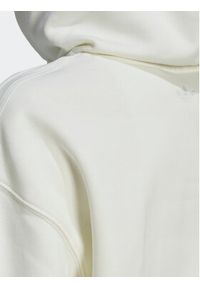 Adidas - adidas Bluza Trefoil Graphic Embroidery HM1636 Beżowy Loose Fit. Kolor: biały. Materiał: bawełna