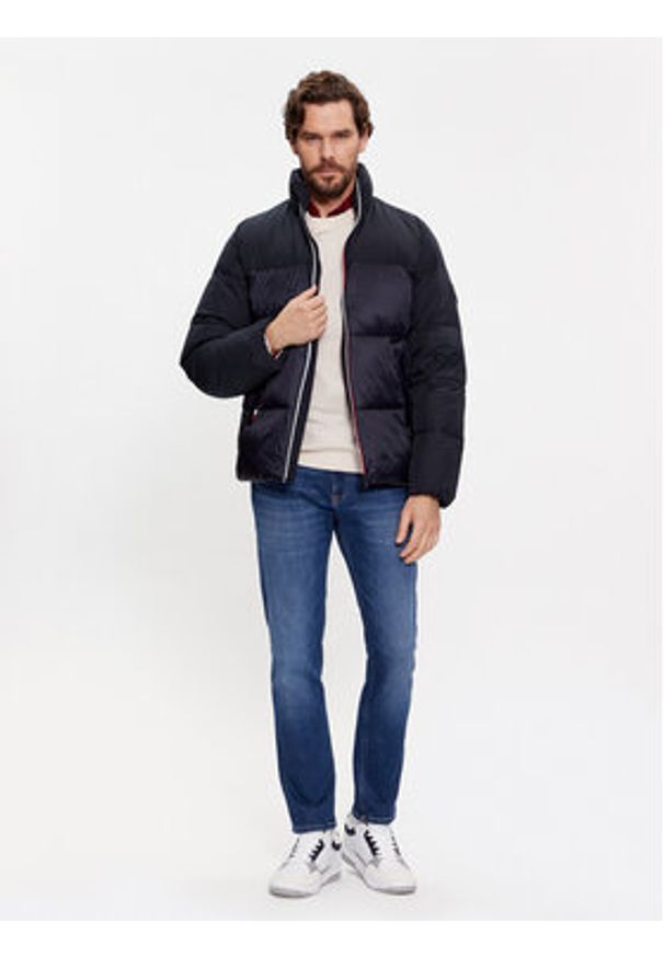 TOMMY HILFIGER - Tommy Hilfiger Kurtka zimowa Tech Stand Collar MW0MW27586 Granatowy Regular Fit. Kolor: niebieski. Materiał: syntetyk. Sezon: zima