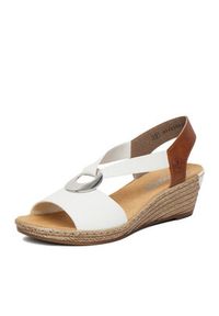 Rieker Sandały CEO-624H6-81 Biały. Kolor: biały. Materiał: skóra #5