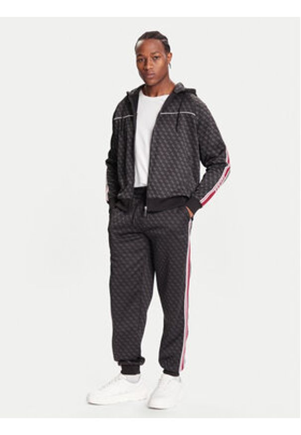 Guess Bluza Z5BQ13 K2042 Czarny Relaxed Fit. Kolor: czarny. Materiał: syntetyk