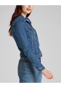 Lee - LEE RIDER JACKET DAMSKA KURTKA JEANSOWA WORN IRIS L54MMWQW 112140282. Materiał: jeans