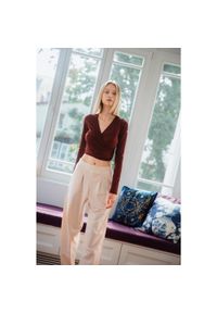 MOONHOLI - Top do jogi Moonholi Total Eclipse z długim rękawem. Kolor: czerwony. Długość rękawa: długi rękaw. Długość: długie. Sport: joga i pilates #1